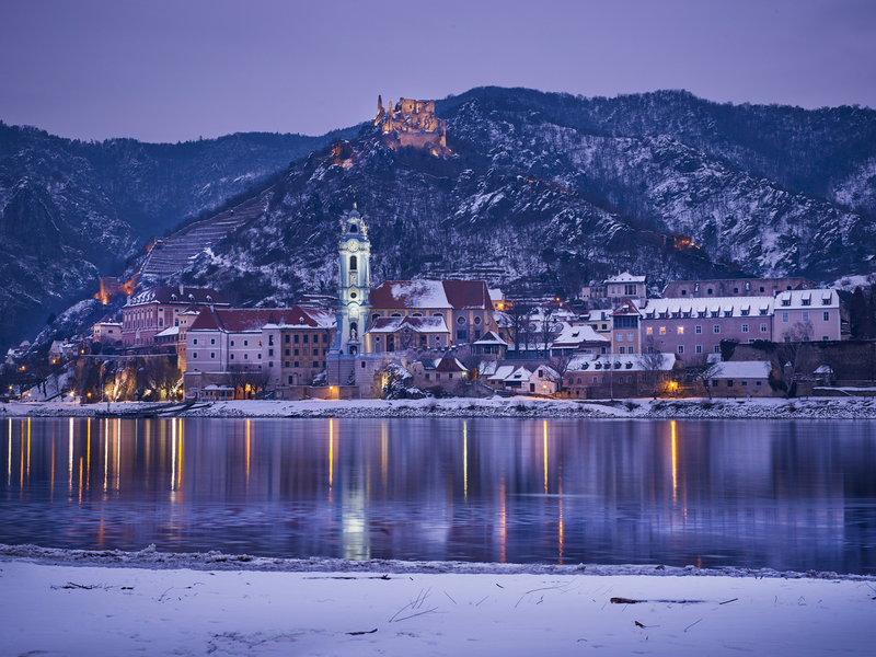 Winterlandschaft in Dürnstein