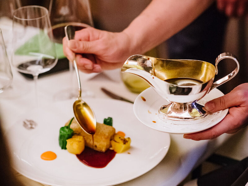 Anrichten beim Wachau Gourmetfestival